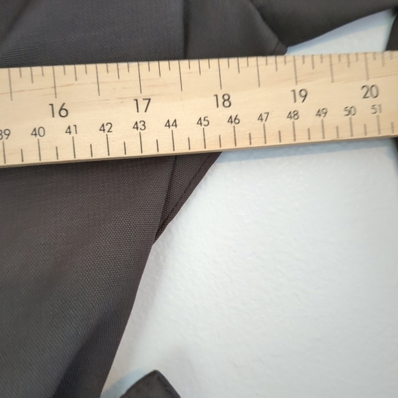 Zara Short Trench Coat Women's Large Black Belted Lapels Military Goth Biker - Picture 6 of 7